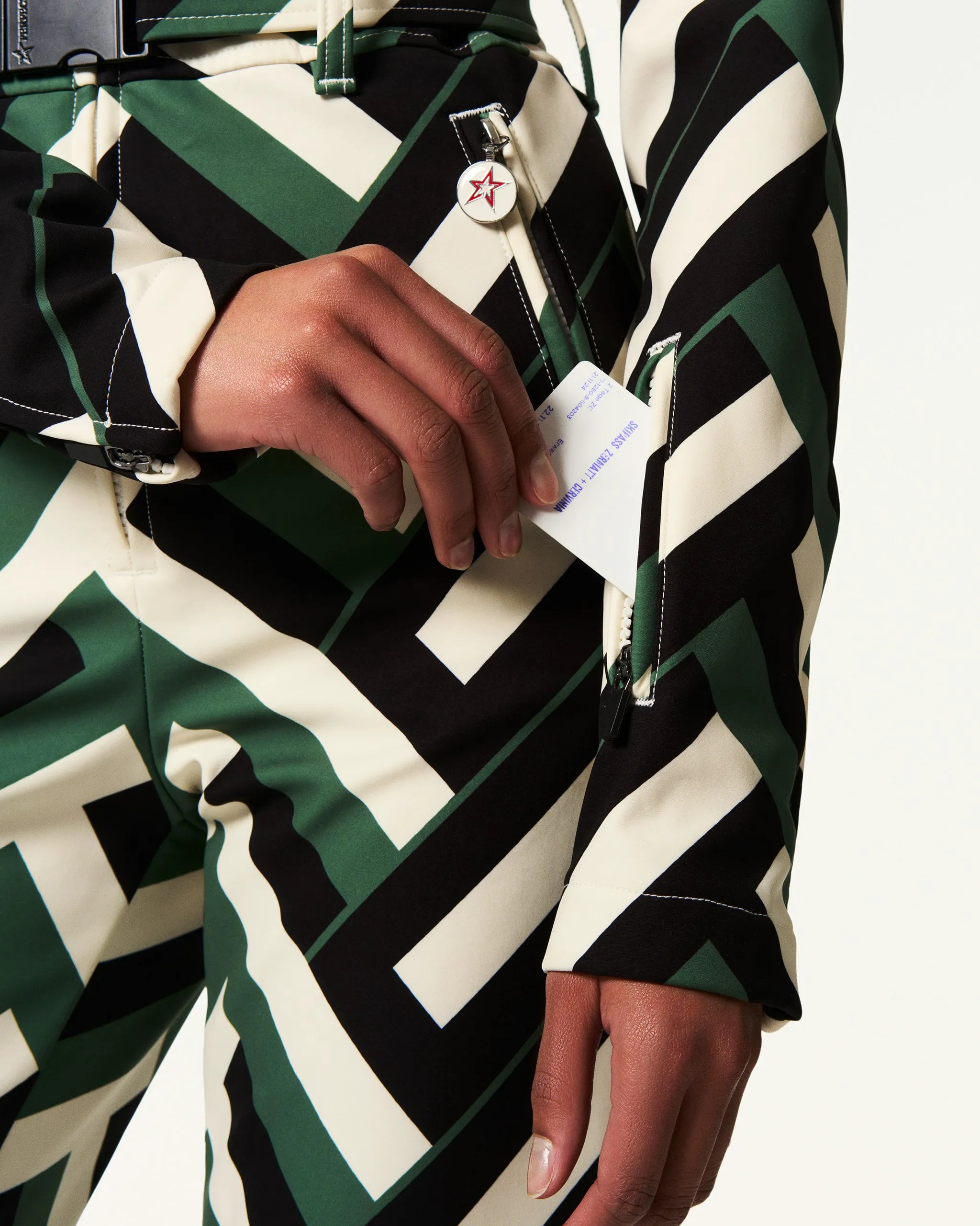Waffle Print Green