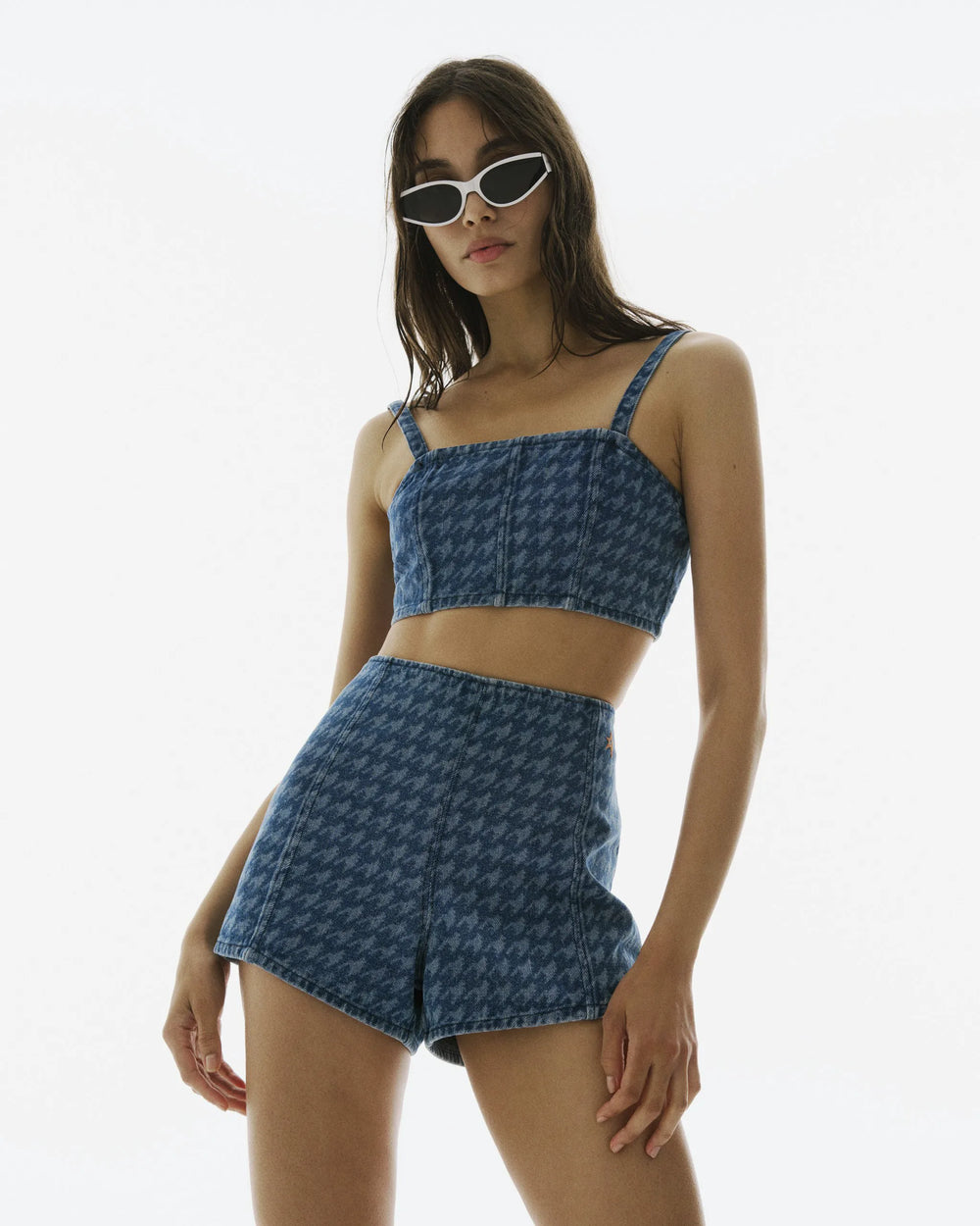 Denim Houndstooth